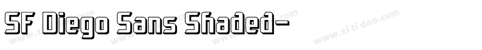 SF Diego Sans Shaded字体转换